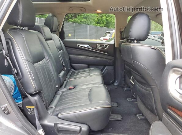 5N1DL0MM1KC522638 2019 INFINITI QX60 Charcoal Vista interior trasera