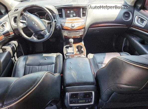 5N1DL0MM1KC524521 2019 INFINITI QX60 White Вид панелі приладів