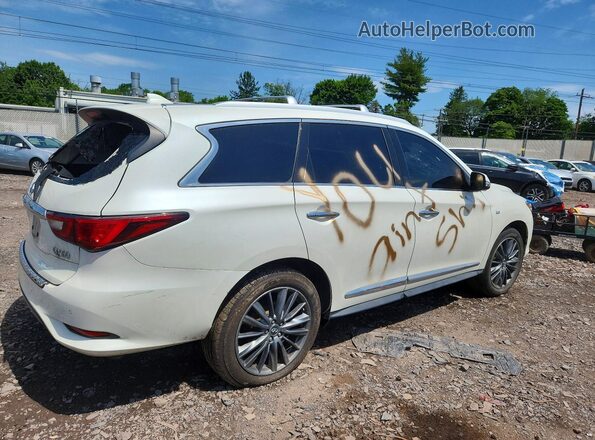 5N1DL0MM1KC524521 2019 INFINITI QX60 White Задня права чверть
