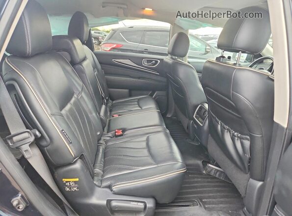 5N1DL0MM1KC530108 2019 INFINITI QX60 Blue Rear seats view