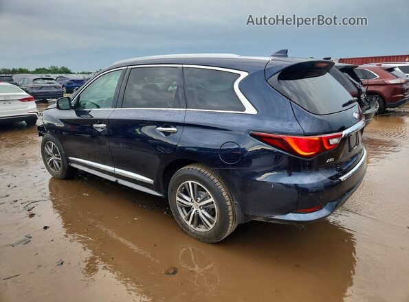 5N1DL0MM1KC530108 2019 INFINITI QX60 Blue Rear left