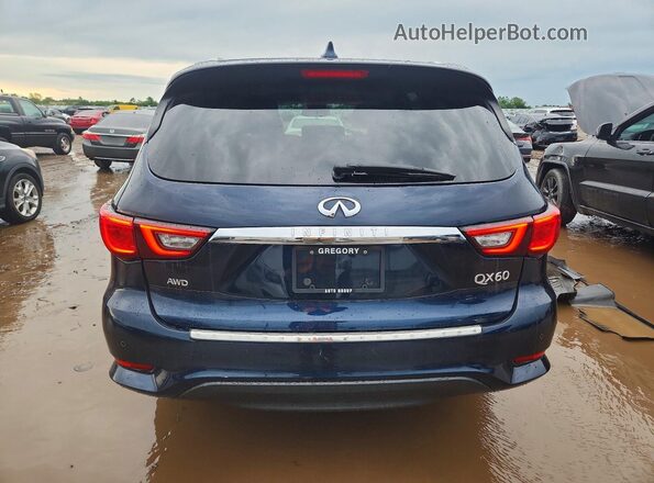 5N1DL0MM1KC530108 2019 INFINITI QX60 Blue Rear view
