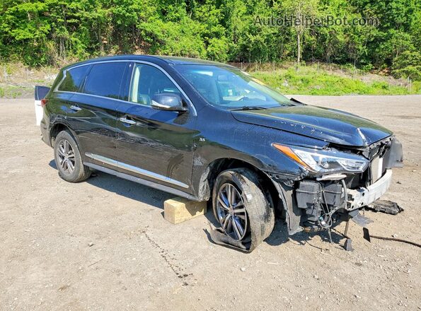 5N1DL0MM2HC505839 2017 INFINITI QX60 Black Front right