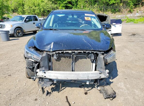 5N1DL0MM2HC505839 2017 INFINITI QX60 Black Front view