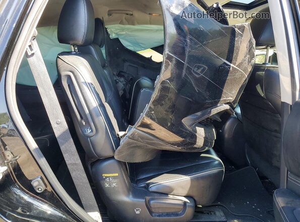 5N1DL0MM2HC505839 2017 INFINITI QX60 Black Rear seats view