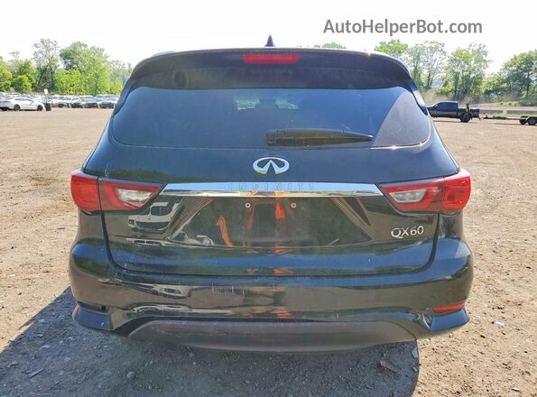 5N1DL0MM2HC505839 2017 INFINITI QX60 Black Rear view