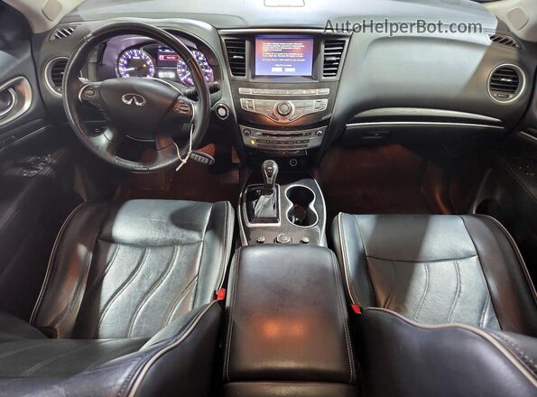 5N1DL0MM2HC517974 2017 INFINITI QX60 Black Dashboard view