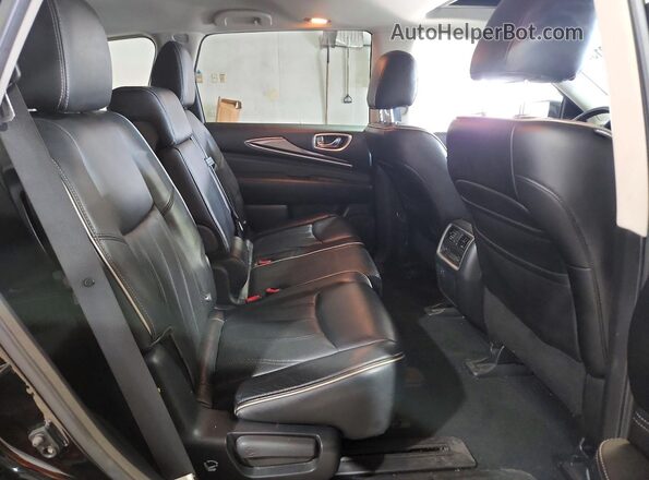 5N1DL0MM2HC517974 2017 INFINITI QX60 Black Rear interior view