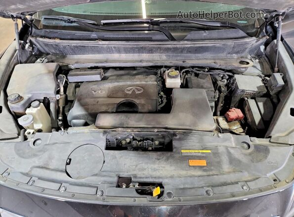 5N1DL0MM2HC517974 2017 INFINITI QX60 Black Engine compartment view