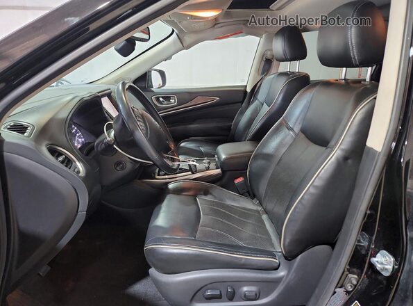 5N1DL0MM2HC517974 2017 INFINITI QX60 Black Front interior view