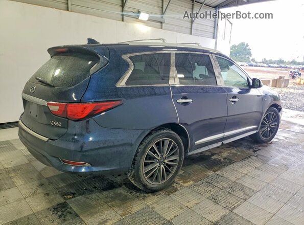 5N1DL0MM2HC526870 2017 INFINITI QX60 Blue უკანა მარჯვენა