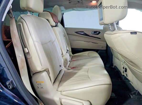 5N1DL0MM2HC526870 2017 INFINITI QX60 Blue უკანა სალონის ხედი