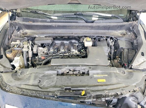 5N1DL0MM2HC526870 2017 INFINITI QX60 Blue ძრავის განყოფილების ხედი