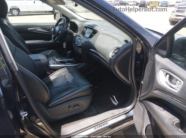 5N1DL0MM2HC530353 2017 INFINITI QX60 Blue Widok wnętrza z przodu