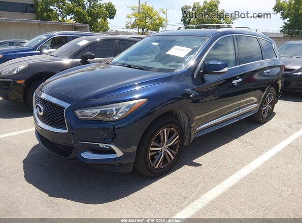 5N1DL0MM2HC530353 2017 INFINITI QX60 Blue Przód lewy