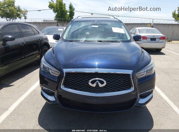 5N1DL0MM2HC530353 2017 INFINITI QX60 Blue Widok zestawu wskaźników