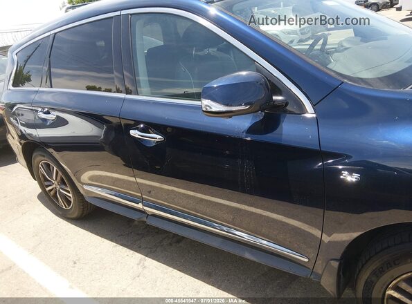 5N1DL0MM2HC530353 2017 INFINITI QX60 Blue Widok wnętrza z tyłu