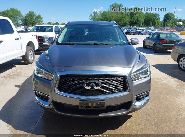 5N1DL0MM2HC545693 2017 INFINITI QX60 Gray Dashboard view