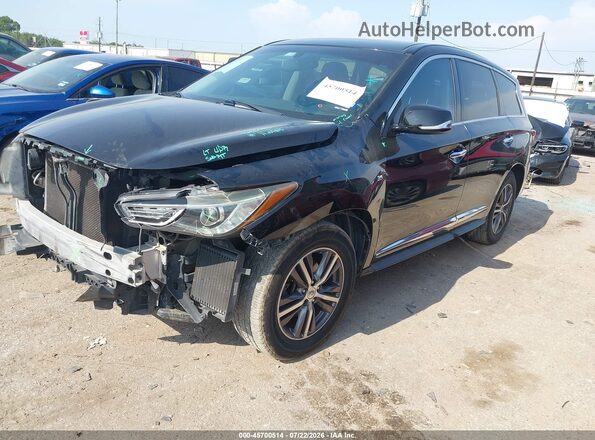 5N1DL0MM2JC521545 2018 INFINITI QX60 Black Vista tres cuartos delantera izquierda