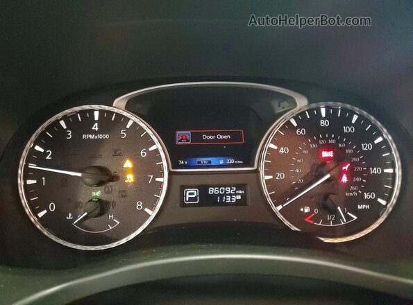 5N1DL0MM2KC523667 2019 INFINITI QX60 White Instrument cluster view