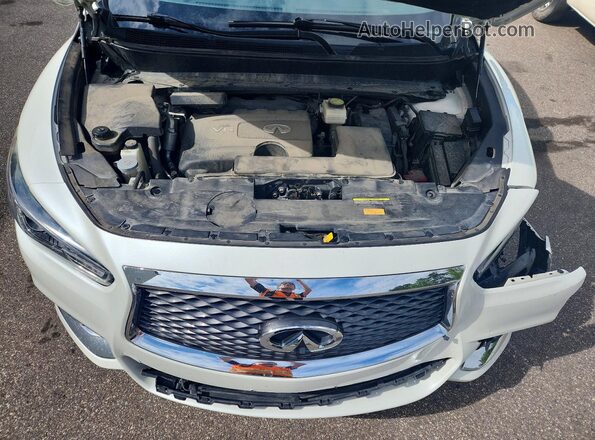 5N1DL0MM2KC523667 2019 INFINITI QX60 White Engine compartment view