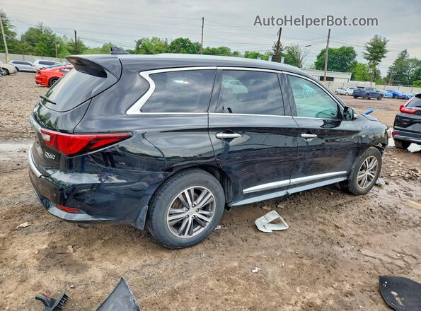 5N1DL0MM2KC554451 2019 INFINITI QX60 Black Հետևի աջ