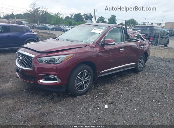 5N1DL0MM2KC558676 2019 INFINITI QX60 Maroon Przód lewy