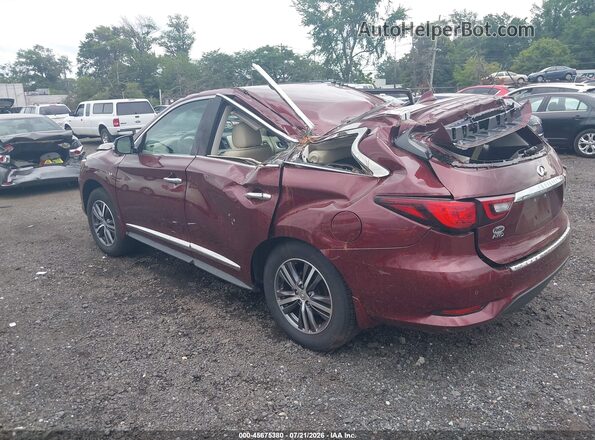 5N1DL0MM2KC558676 2019 INFINITI QX60 Maroon Tył lewy