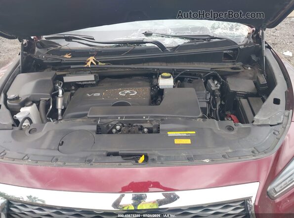 5N1DL0MM2KC558676 2019 INFINITI QX60 Maroon Widok z tyłu