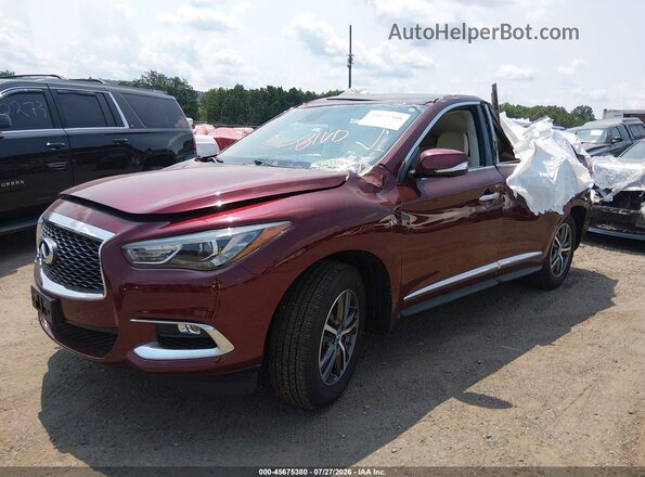 5N1DL0MM2KC558676 2019 INFINITI QX60 Maroon 