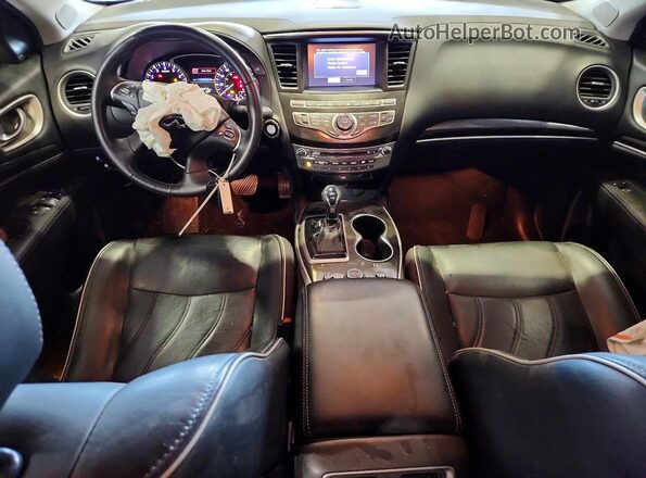 5N1DL0MM2KC562436 2019 INFINITI QX60 Black Առջևի վահանակի տեսք