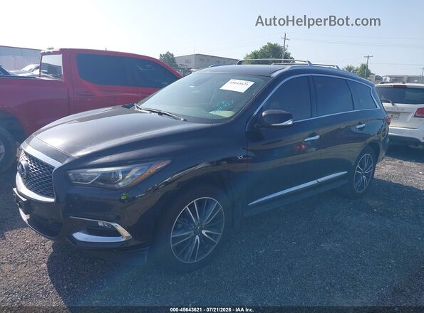 5N1DL0MM2LC505977 2020 INFINITI QX60 Black Առջևի ձախ երեք քառորդ տեսարան