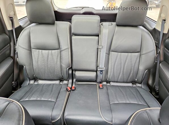 5N1DL0MM2LC538817 2020 INFINITI QX60 Black უკანა სავარძლების ხედი