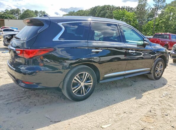 5N1DL0MM3HC506448 2017 INFINITI QX60 Black Tył prawy
