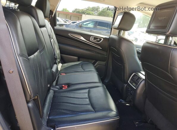 5N1DL0MM3HC506448 2017 INFINITI QX60 Black Widok wnętrza z tyłu