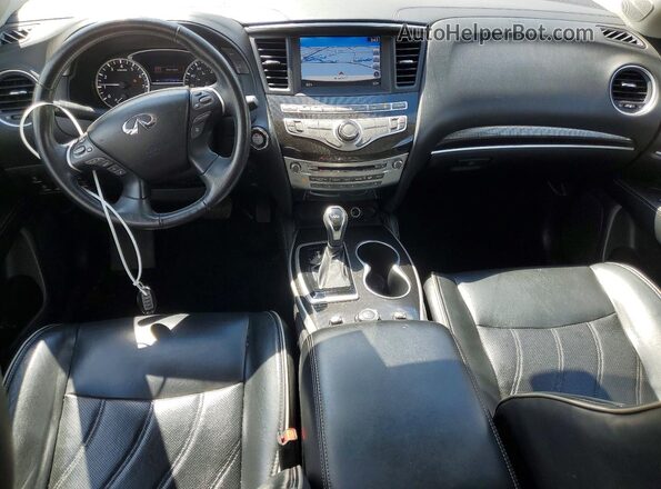 5N1DL0MM3HC506448 2017 INFINITI QX60 Black Widok deski rozdzielczej