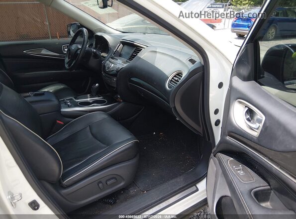 5N1DL0MM3HC520334 2017 INFINITI QX60 White Widok wnętrza z przodu