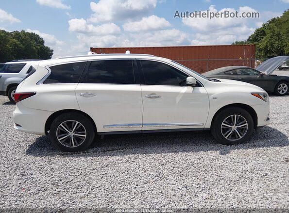 5N1DL0MM3HC520334 2017 INFINITI QX60 White Widok wnętrza z tyłu