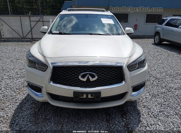 5N1DL0MM3HC520334 2017 INFINITI QX60 White Widok zestawu wskaźników