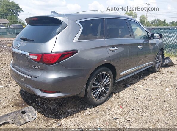 5N1DL0MM3HC523590 2017 INFINITI QX60 Gray Trasero derecho