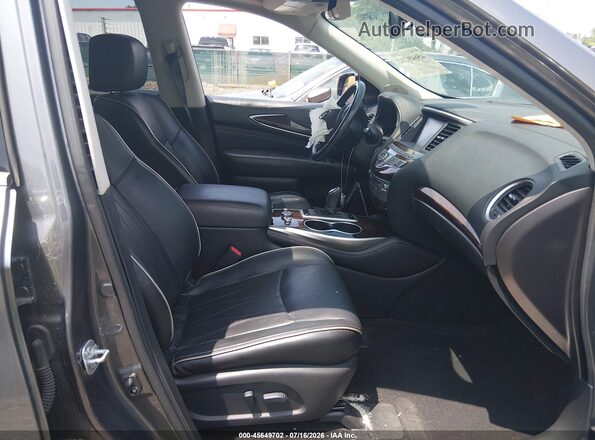 5N1DL0MM3HC523590 2017 INFINITI QX60 Gray Vista interior delantera