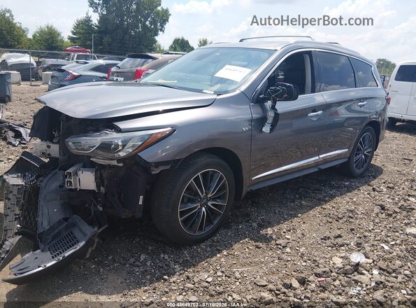 5N1DL0MM3HC523590 2017 INFINITI QX60 Gray Vista tres cuartos delantera izquierda