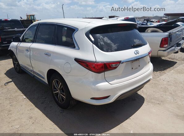 5N1DL0MM3HC526280 2017 INFINITI QX60 White Rear left