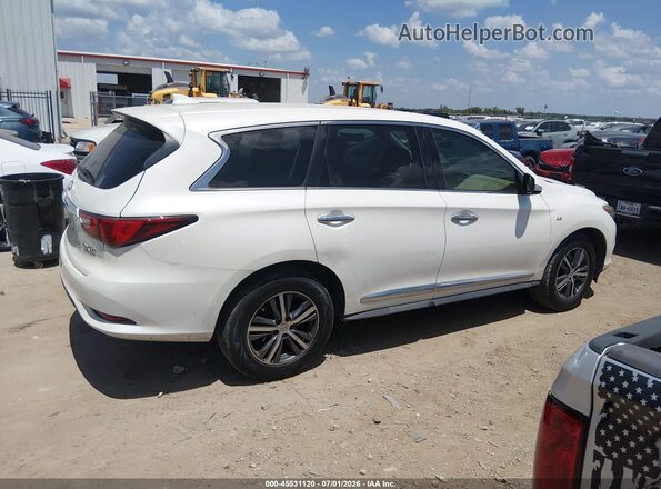 5N1DL0MM3HC526280 2017 INFINITI QX60 White Rear interior view