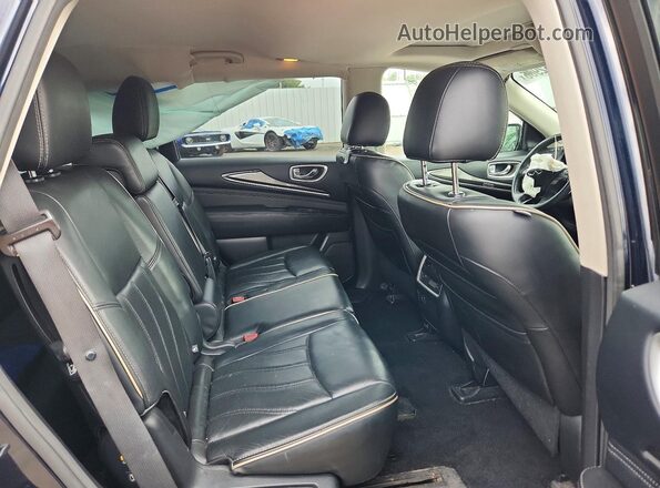 5N1DL0MM3HC527283 2017 INFINITI QX60 Blue Սալոնի հետևի տեսք