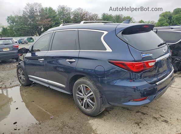 5N1DL0MM3JC504768 2018 INFINITI QX60 Синий Задняя левая четверть