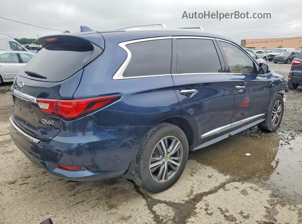 5N1DL0MM3JC504768 2018 INFINITI QX60 Синий Задняя правая четверть