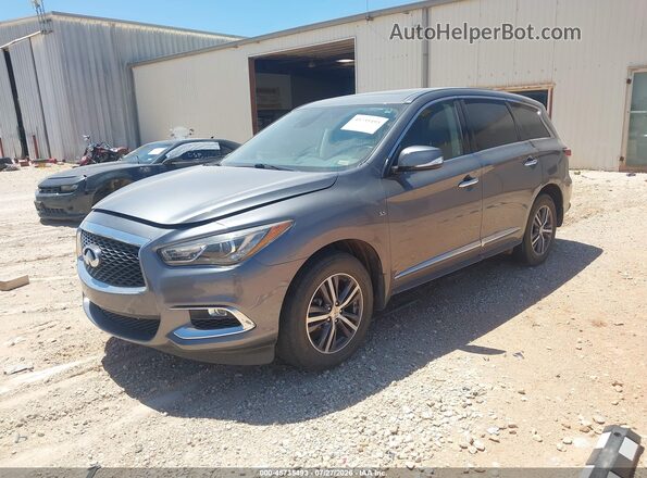 5N1DL0MM3KC531938 2019 INFINITI QX60 Gray Առջևի ձախ երեք քառորդ տեսարան