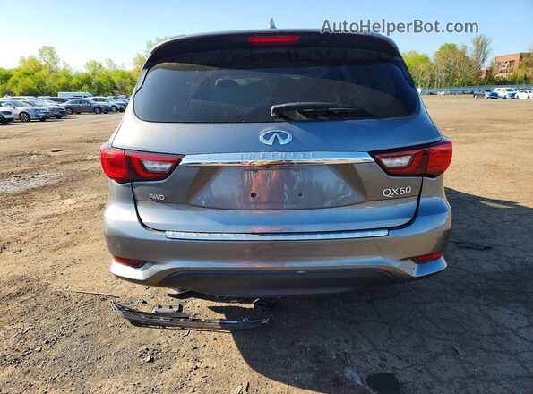 5N1DL0MM3KC557939 2019 INFINITI QX60 Silver Rear view