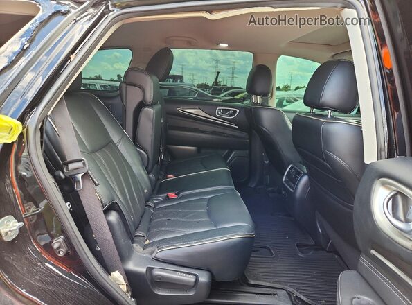 5N1DL0MM3LC538843 2020 INFINITI QX60 Black Հետևի նստատեղերի տեսք